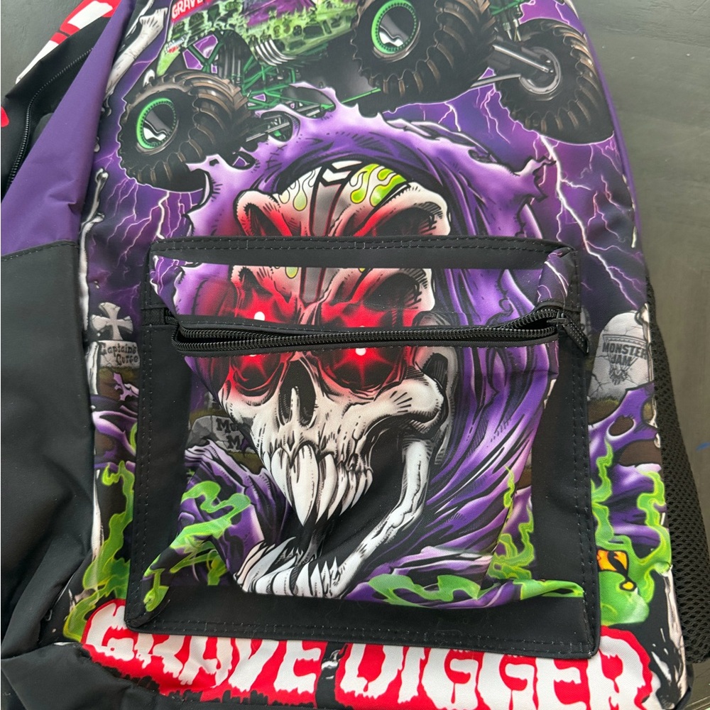 Grave Digger Monster Truck Graphic Backpack